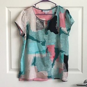 Jennifer Lopez Multicolor Blouse Size XL Petite